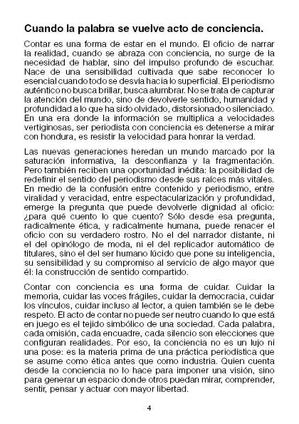 La vocación de contar: inicios del periodismo con conciencia (Libro PDF Descargable)